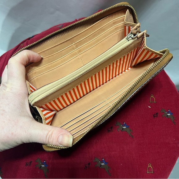 Kate Spade Long Zip Wallet Soft tan leather - Picture 4 of 6